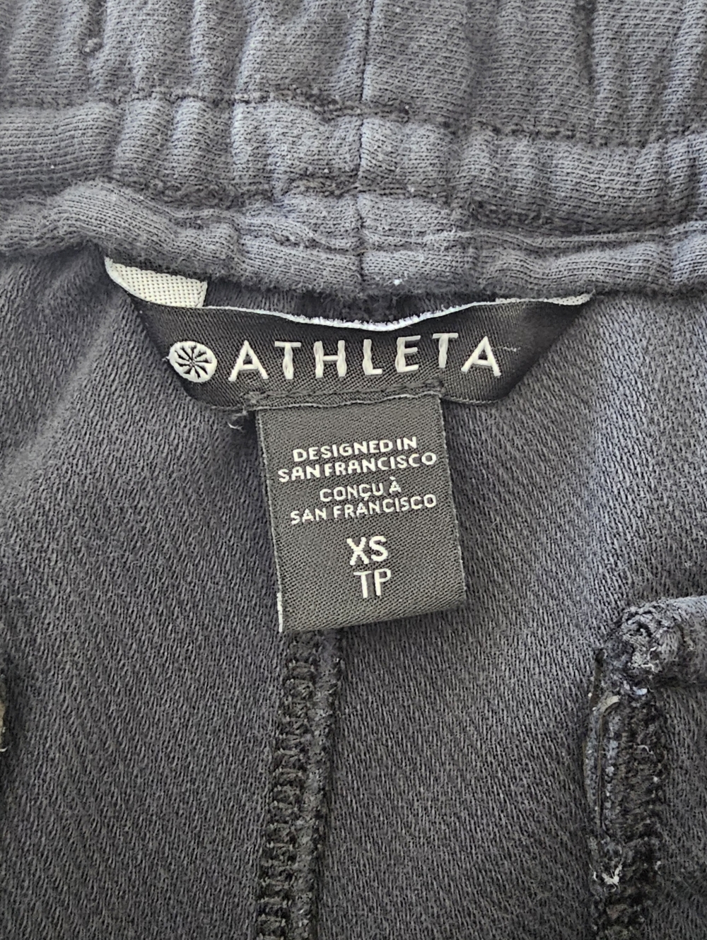 Athleta Black Lounge Shorts Women’s XS Drawstring Stretch Casual Athleisure - Picture 7 of 8